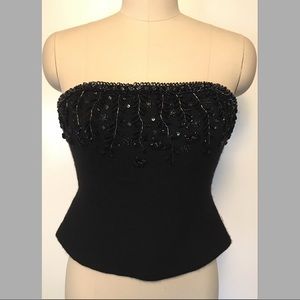 Melinda Eng Tops - $550 Melinda Eng Cashmere Beaded Bustier Corset M Melinda Eng Tops - $550 Melinda Eng Cashmere Beaded Bustier Corset M